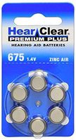 HearClear Hearing Aid Batteries Size 675, PR44 (120 Batteries)
