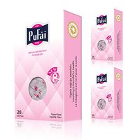 Pufai Reusable Cigarette Box Filters Regular Type 8mm 60 Pieces in 3 Boxes Pink