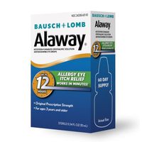 Bausch and Lomb Alaway Antihistamine Eye Drops for Eye Itch Relief 10mL(1 Box Only)