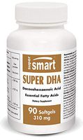 Supersmart - Super DHA 310 mg - Fish Oil containing Omega 3 Fatty Acids Maintains Your Cardiovascular Health | Non-GMO - 90 Softgels