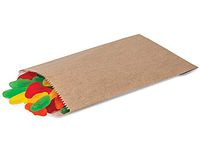 Paper Candy Bags with Wax Lining - 100 Count - 1/4 LB - Kraft