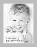 20x26 Gray / TV Grey Custom Mat for Picture Frame with 16x22 opening size (Mat Only, Frame NOT Included)