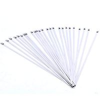 9milelake 25 Pack Stainless Steel 304 Self Locking Ball Lock Cable Ties 8" X 3/16" BD-200x25