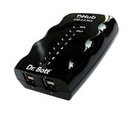 Dr. Bott T7Hub 2.0 Black, 7-Port USB Hub, 110V/5V Power Supply