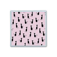 Contact Lens Box Holder Container Case Storage Eyecare Kit -Black-pink Cute Cat