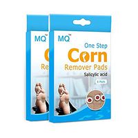 UniMQ One Step Corn Remover Foot Corn Remover Pads Corn & Callus Remover Cushions Corn Plaster with Hole Health Care Pain Relief Herbal Patch Remedy 6/12 Patch (2box)