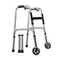 Standard Walkers Walking Aid Walking Stick Elderly Lightweight Walker Non-Slip Walking Stick with Hospital Folding Stainless Steel Wheeled Walker Walking Frames