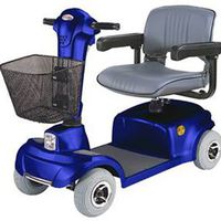 Economy Four Wheel Scooter, Blue