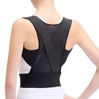 Back Posture Corrector for Men & Women | GMYLE Adjustable Correction Brace Belt– Straighten Back and Improve Lower and Upper Back Pain | Fully Cervical, Shoulder and Lumbar Support (Small Size)