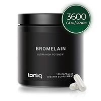Ultra High Strength Non-GMO Bromelain Capsules - 3600 GDU/Gram - The Strongest Bromelain Available - 500mg Formula - 120 Veggie Capsules