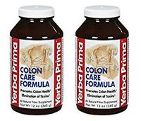 Yerba Prima Botanicals Colon Care Formula Powder (Pack of 2) With Fiber, Calcium, Magnesium, Selenium and FOS, 12 oz.