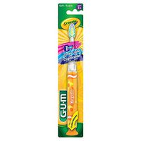 GUM Crayola Toothbrush Soft Assorted Colors 1 Each (Pack of 6)