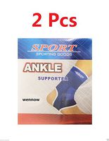 Wennow 2 Pcs Ankle Elastic Brace Muscle Support Arthritis Sports Pain Relief - New