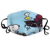 SSUJ7 Snoopy Have Dinne Men Women Adjustable Earloop Mouth Guard Anti-Dust Washable Reusable Mouth Guard for Kids Teens Adults Anti Pollution,Anti-smog