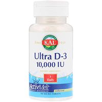 KAL 10000 Iu Ultra D-3 Tablets, 90 Count