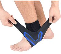 Ankle Stabilizer Brace, Compression Women Men Breathable Adjustable Foot Support Wrap Reduce Pain Sleeve for Sport, Ankle Sprain, Plantar Fasciitis, Injury Recovery