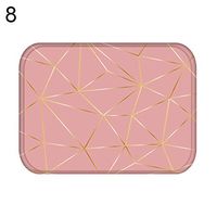 TbpersicwT Home bedroom carpet door mat, Geometric Oval Heart Soft Anti-Slip Door Mat Entrance Rug Kitchen Home Carpet - 8#