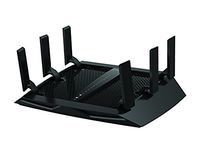 Netgear R8000-100PAS Nighthawk X6 Wireless Router 802.11A/B/G/n/AC Desktop, Black