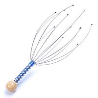 IETONE Scalp and Head Massager Tool for a Rejuvenating Head Hair Scratcher Massage, No Painful Scratches, Tangling, or Hair Pulling Wires w/Gentle Rubber Beads, Random Color