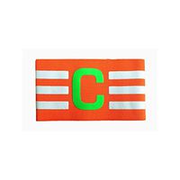 Iusun Nylon Elbow Exercise Health Care Elbow Compression Sleeve Football Soccer Adjustable Elastic Captain Armband (Orange)