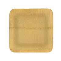 DISPOSABLE BAMBOO PLATES, Sturdy 10" Square, 6 Pack, Eco-friendly Compostable Tree-Free, Natural Alternative to Plastic & Paper, All Occasion: Weddings, Parties & Picnics by Arborware