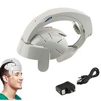 UPANV Electric Head Massager, Pneumatic Vibration Pressure Feeling with Finger Relaxation Massage and Resizable (USB Interface)