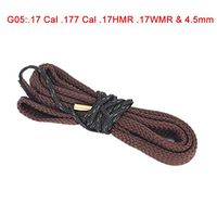 TableRe Bore Cleaner Snake Rope Brush Cleaning Brush Tool Brush Tube Brush, 17 Cal.177 Cal.17HMR .17WMR&4.5mm