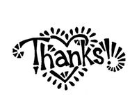 Karmabee Thanks Note Cards, Blank Inside, Set of 10