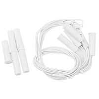 PIXNOR Window Door Recessed Plastic Safety Alarm Contact Magnetic Switch (White)