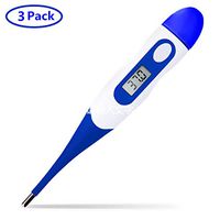 Digital Thermometer, Soft Head Rectal and Oral Thermometer for Adults and Babies, Precision Thermometer for Fever - Accurate and Fast Readings with Fever Indicator