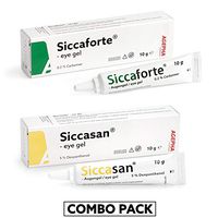 Siccasan & Siccaforte Eye Gel for Dry Eyes | for Night & Day Use | Intensive Dry Eye Gel with Carbomer & Dexpanthenol | Corneal Gel & Eye Lubricant | Hydrates Dry Eyes | Soothes Sore and Red Eyes.
