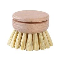 Cngstar Natural Beech Dish Brush for Dishes Cast Iron Pots Pans Vegetables Used In Bathroom Kitchen Sink Household Cleaning,Style 1