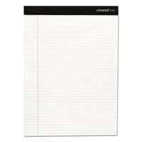 Universal 35898 Fashion Writing Pad, Narrow, 5-Inch x 8-Inch, White, 50 Sheets/Pad, 6 Pads/Pack