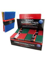 5 Pack jumbo scouring pads, Case of 100