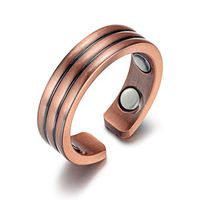 RainSo Mens Womens Magnetic Therapy Rings Pain Relief for Arthritis Adjustable (10)