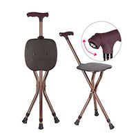 Crutches Walking Stick Walking Travel Adjustable Walking Canes Walking Sticks for Men and Women with Led Light Cushion Handle Arthritis Seniors Disabled Cane Chair 200kg