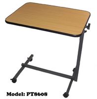 MedMobile Adjustable Tilt Top Overbed Table/Hospital Table with Locking Castors