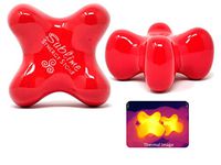 Sublime (Fire)(Single) Synergy Stone - Contoured Hot Stone Massage Tool - Relaxing and Therapeutic for Neck, Back, Legs, Feet - Ultra-Smooth for Massage on Skin with Oil or Over Clothes