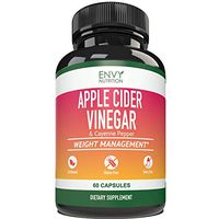 Apple Cider Vinegar Capsules - Supports Metabolism, Immunity, Gut Health, Blood Sugar Level and Heart Health - 60 Count