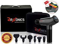 Massage Gun - Deep Tissue Percussion Massager for Foot Back Neck Leg Shoulder Muscle Pain Relief - Quiet Brushless Motor - Six Trigger Point Tips - BONUS Five Resistance Bands And Cloth