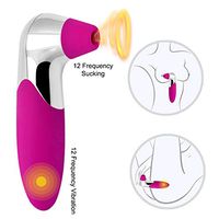 Upgraded Heating Stimulation Toys for Her Cli^torial Sucking Toy for Women with 12 Sucking Thrusting Modes Tongue Simulator Vibrating Toy with 7 Speed Rotating Vibration T-Shirt