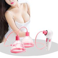 Electric Breast Massager Enhancement Enlargement Chest Massage Infrared Heating Therapy Vacuum Pump Cup Breast Massager Women Health Care Udder Massager Machine,Doublecup,S
