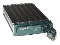 Buslink Ciphershield Encryption External Drive Hard Drive 6 TB USB 3.0/ eSATA300, Black/Green (CSE-6T-SU3)