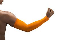 NV-X Sport Arm Sleeves 15-20MMHG Compression Enhanced Performance and Protection, Acid Orange, Small