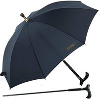 Walking Stick Black Aluminum Fiberglass Cane Disabledcrutch Umbrella Plastic Non-Slip Top Automatic Travel Ergonomic Design Bones Sunscreen (Color : Black)