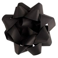 JAM PAPER Gift Bows - Large - 7 Diameter - Black - Sold Individually