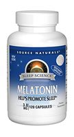 Source Naturals Sleep Science Melatonin 3mg - Safe, Non Habit Sleep Aid - 120 VegiCaps