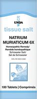 UNDA - Natrium Muriaticum 6X (Salt) - Homeopathic Remedy Helps Maintain Healthy Water Balance and Temporarily Relieve Symptoms of General Colds - 100 Tablets