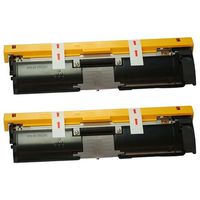 Amsahr 1710587-004 Minolta 1710587-004 Remanufactured Replacement Toner Cartridge with Two Black Cartridges