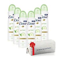 (6 pcs) Dove Cucumber and Green Tea Deodorant Spray, 150 ml